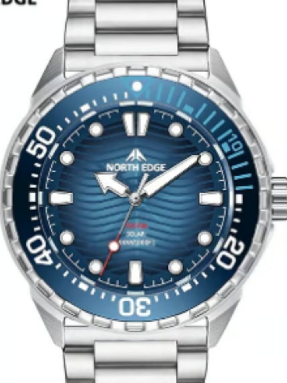 North Edge TRITON Solar Diving Watch｜Long Battery Life｜Water Resistant｜Luminous